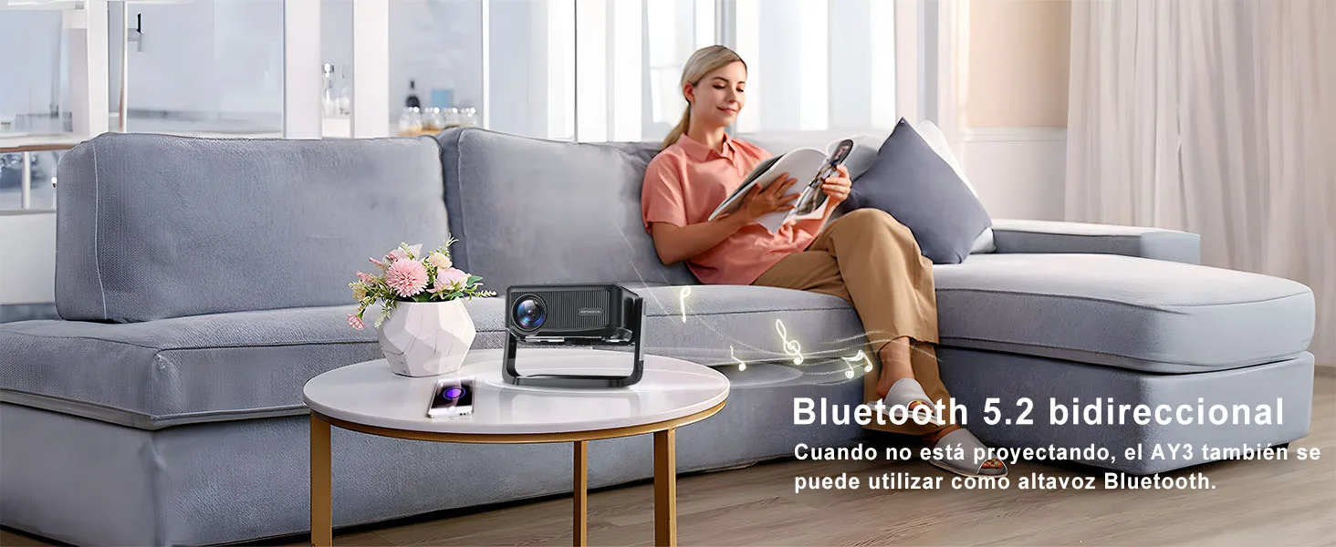 ONOAYO AY3 usado como altavoz Bluetooth en el salón